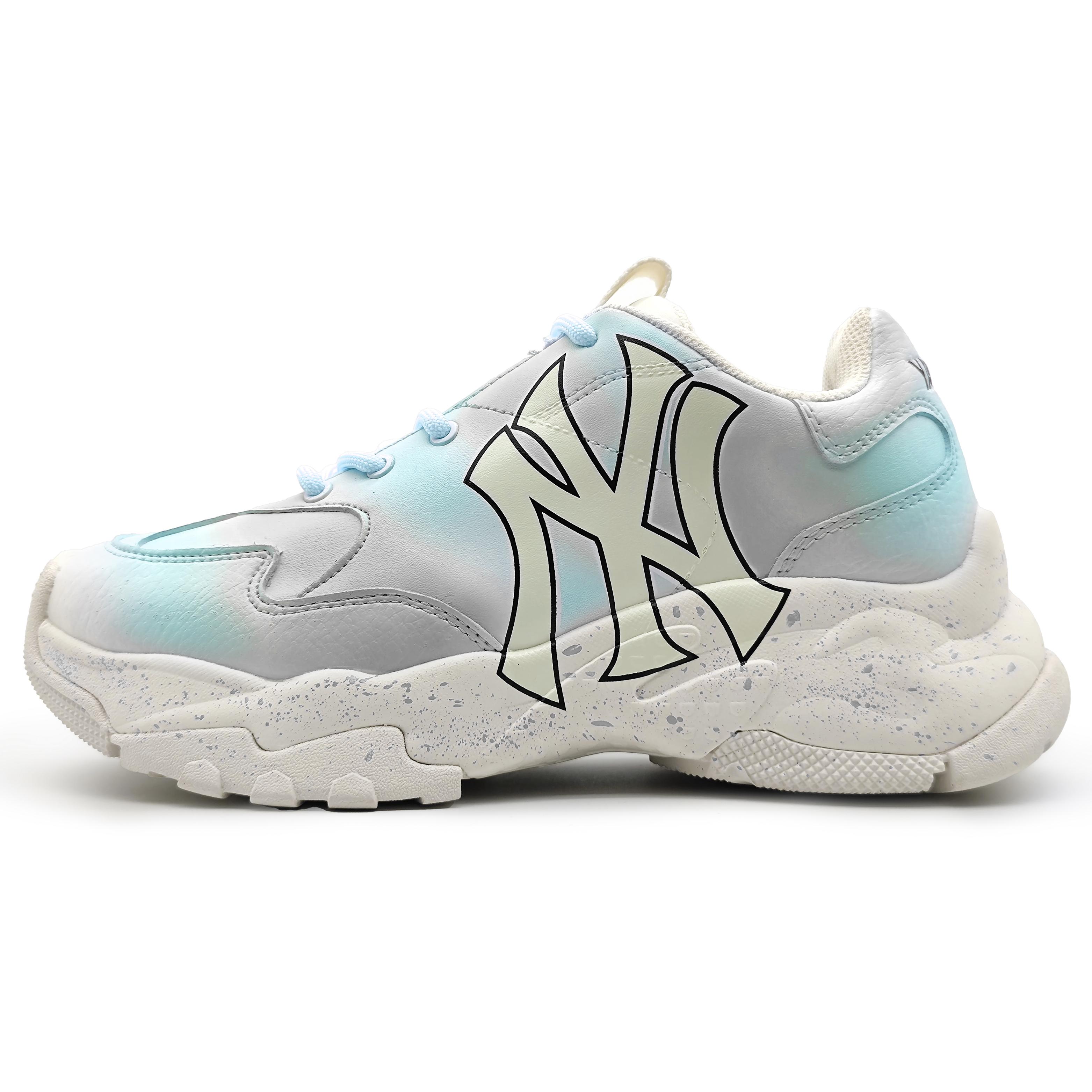 MLB Big Ball Chunky Leather Cushioning Slip Resistant Abrasion Resistant Lightweight Height Increasing 32SHC1011-50I(Team16-) 36.5