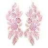 Floral Embroidery Sparkling Lace Accessories Sequined Appliqued Pattern National Style Lace Handmade DIY Material