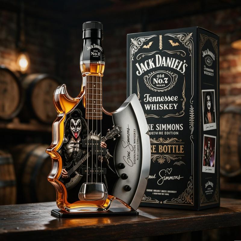 Gene Simmons Axe Bass Guitar Whiskey