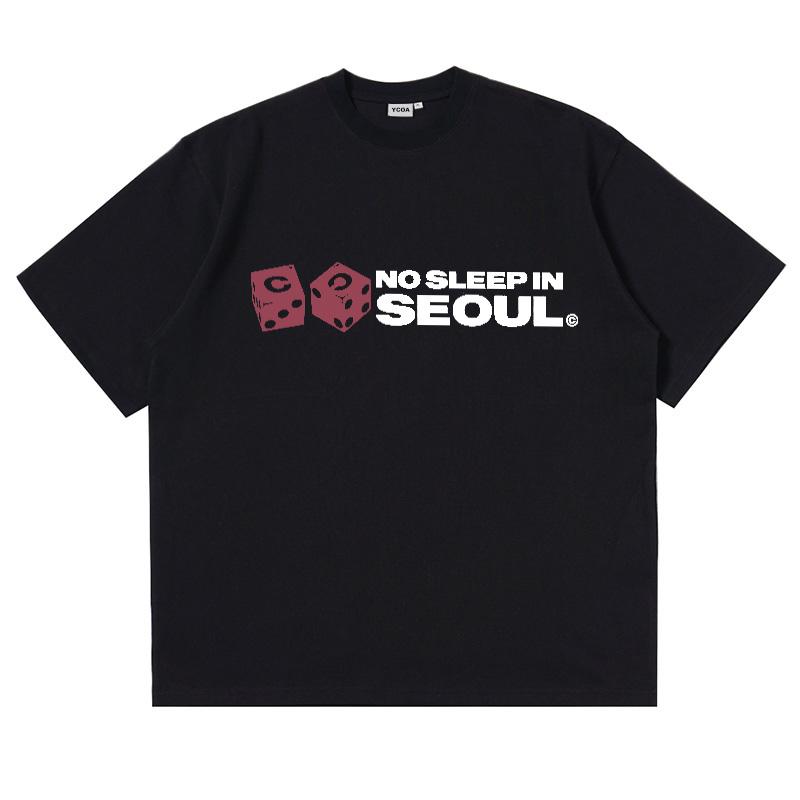 Unisexs Tshirt Loose Letter Y2K Street Style Harajuku Style Top Suitable for Both Printed Pattern Tshirt Casual Daily Home Wear