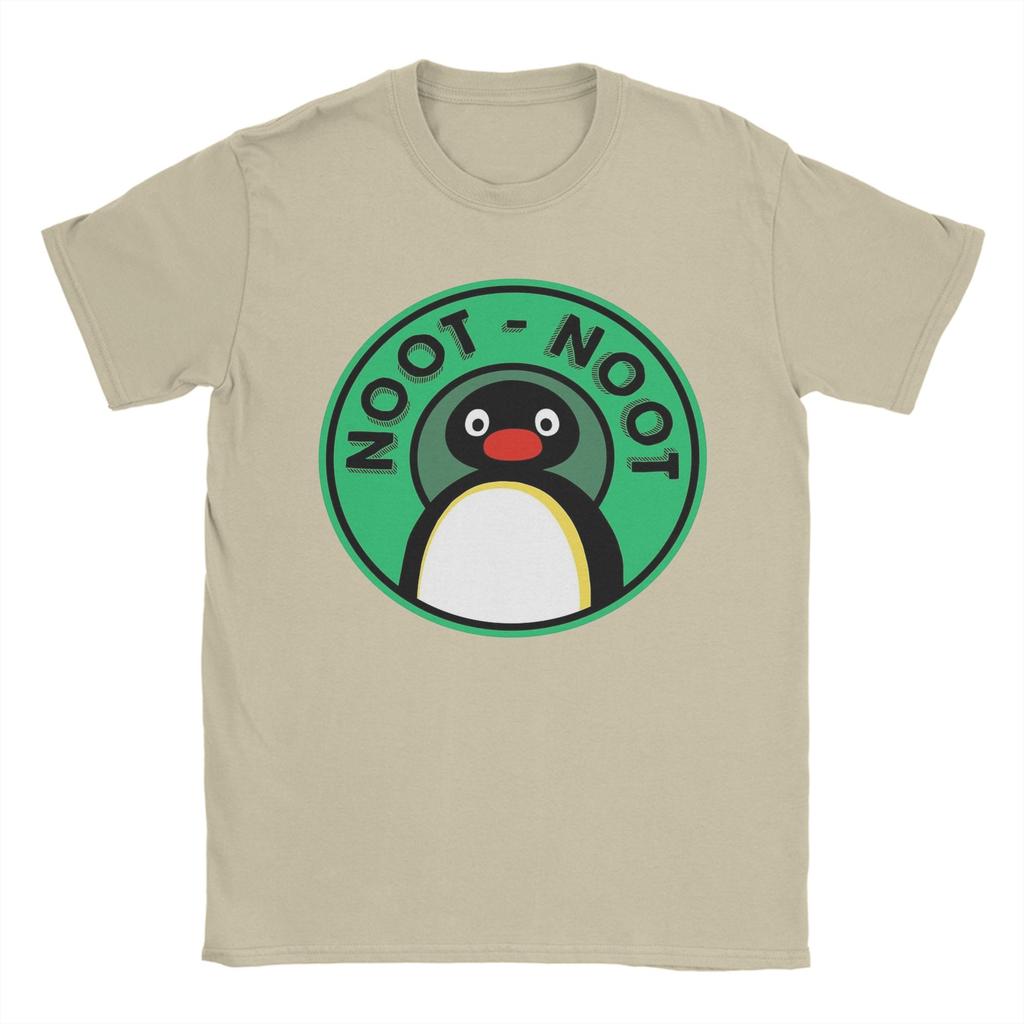Man T-Shirt Pingu  Noot Noot Cute Cartoon Animal T-Shirts Trending  Summer Tee Shirt Classic Custom Logo 100 Cotton Tops Gift