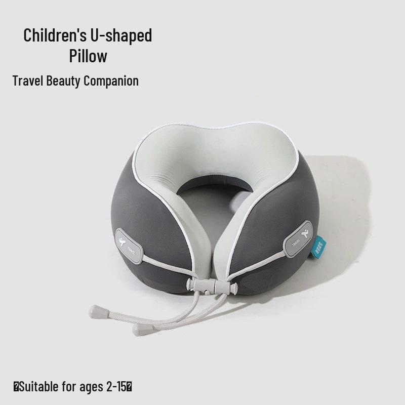 Portable U-Shaped Memory Foam Neck Pillow for Parent-Child - Foldable Travel, Airplane, Office & Nap Support