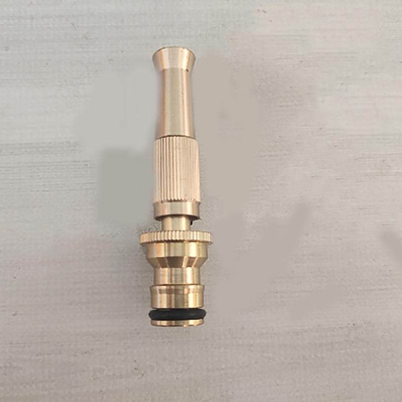 Spray Nozzle Water Gun Brass High Pressure Direct Spray Quick Connector Home Hose Adjustable Pressure Garden Sprinkler