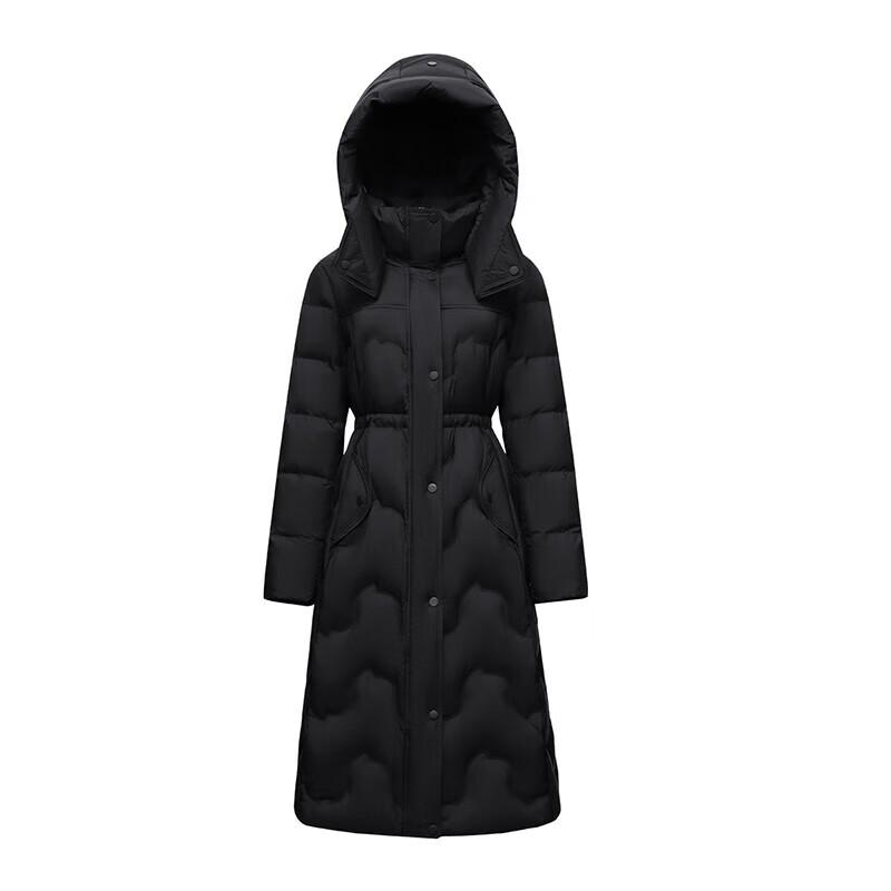 Yaloo Women's Long Hooded Down Jacket YYXFF5096