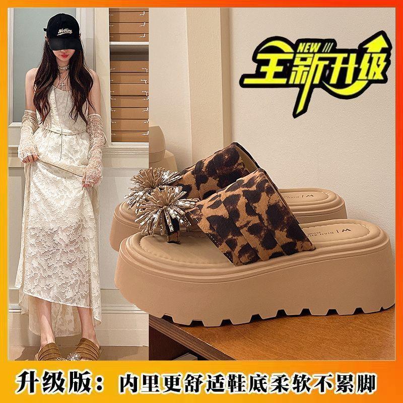 Retro Commuter Cover Toe Birkenstocks Women'S Summer Outer Wear Stacked Fashion High-End Fireworks Half Slippers