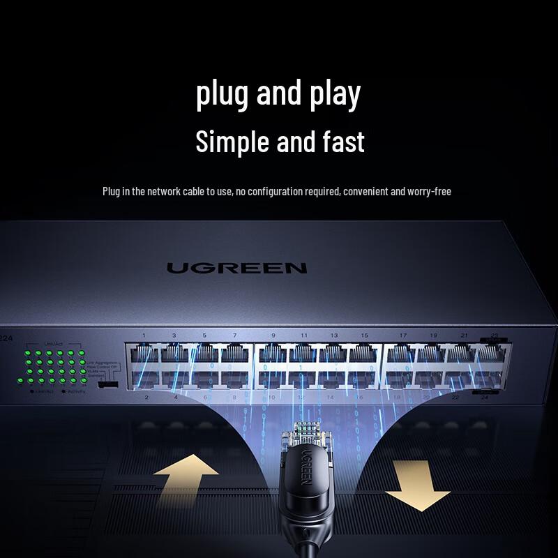 Ugreen 24-portowy przełącznik Gigabit Ethernet