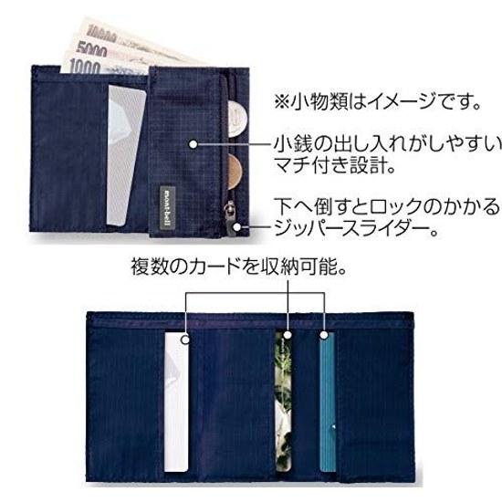 Mont-bell Unisex Nylon Trail Wallet Compact Lightweight DKNV (Dark Navy)