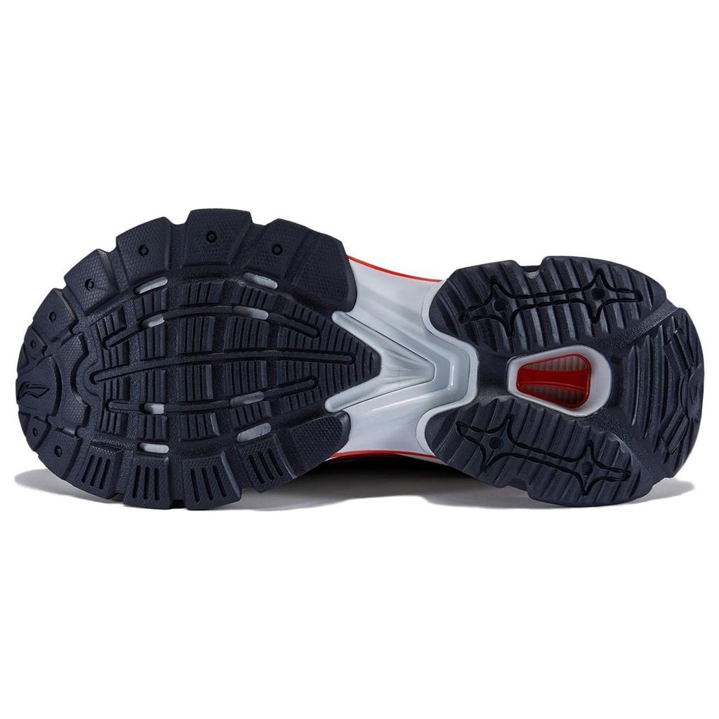 Li Ning Lijun BOW Comode Versatili alla Moda Antiscivolo Resistenti Scarpe Basse Casual Scarpe Casual da Uomo Rosso Bianco AZGT067-3