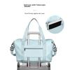Landcase Handheld Travel Bag for Women, Large Capacity Luggage Bag with Expandable Storage, Wet And Dry Separation Fitness Bag 2104 Light Blue