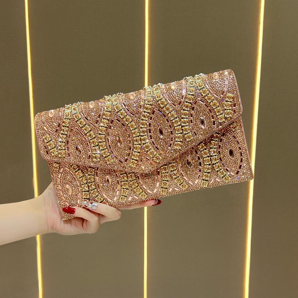 Sac à main, Sac pochette, Sac bandoulière exquis pour femme incrusté de diamants, Sac à main, Sac à chaîne