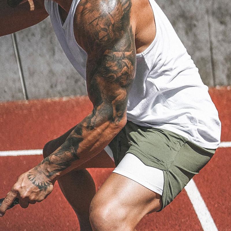 Men's Gym Fitness Bodybuilding Jogging Sport Shorts Casual Pants With Secure Pockets For Enhanced Convenience