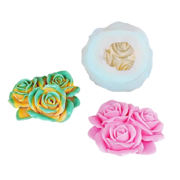 Silicone Candle Mold Flower Shape Unique Handmade Candle Molds Home Decortaion Molds Silicone Texture for Hand-Making