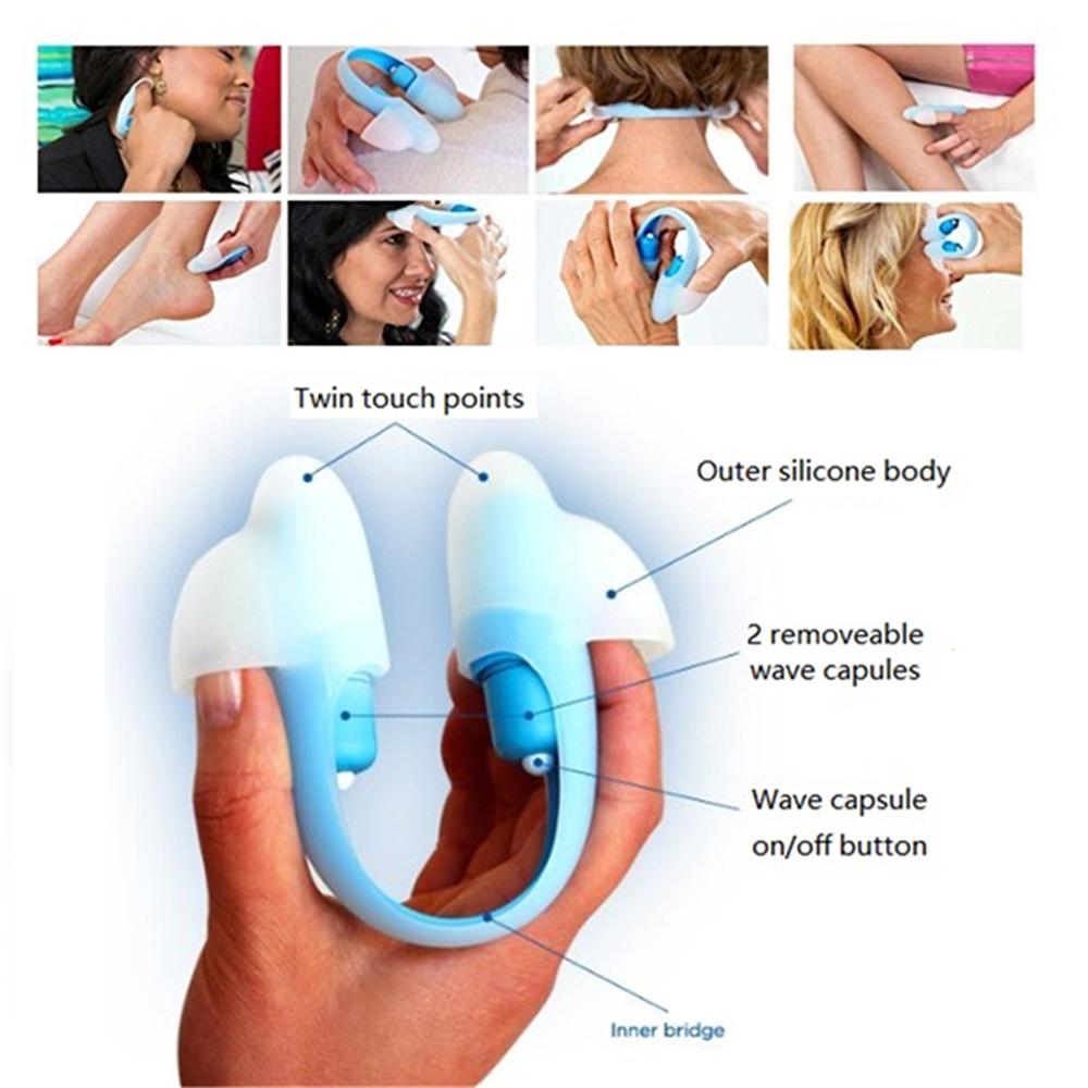 مدلك العين للجسم والرقبة، هزاز كهربائي بمقبض صغير، بقعة قوية منخفضة التردد، تخفيف آلام الرقبة، الاسترخاء للعناية ببشرة الوجه