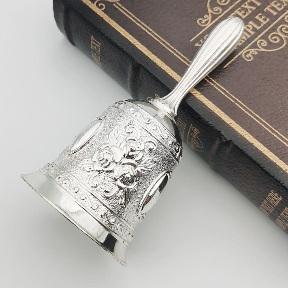 

Retro Rose Church Bell Bronze Metal Pet Training Bells For Restaurant Bar Jingle Church School Style 7