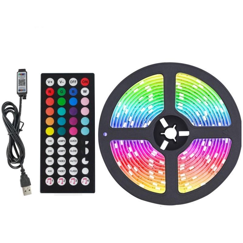 5050 RGB LED Strip Light, 5V USB, Self-Adhesive, Waterproof, TV Backdrop Mood Lighting
