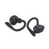 Bluetooth Earphone Waterproof Stereo Noise Cancelling Wireless Earbuds with Mic Earhook for Driving Sports Travel Black