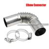 15cm/20cm Tubo di scarico Accessori per auto Connettore a gomito Riscaldatore diesel con 2 morsetti per Eberspacher Webasto