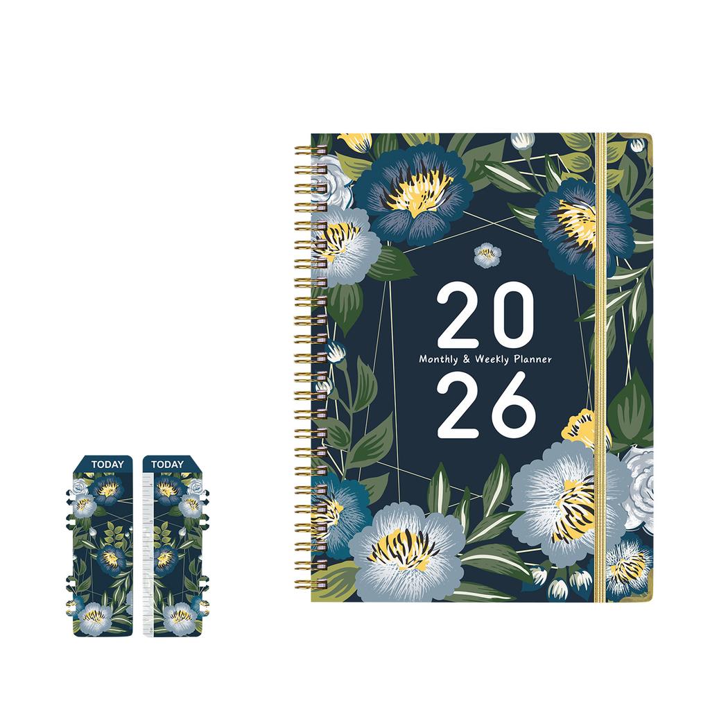 2026 Planner, Stylish Calendar, Ample Notebook Space, Perfect For Recording To Do Lists