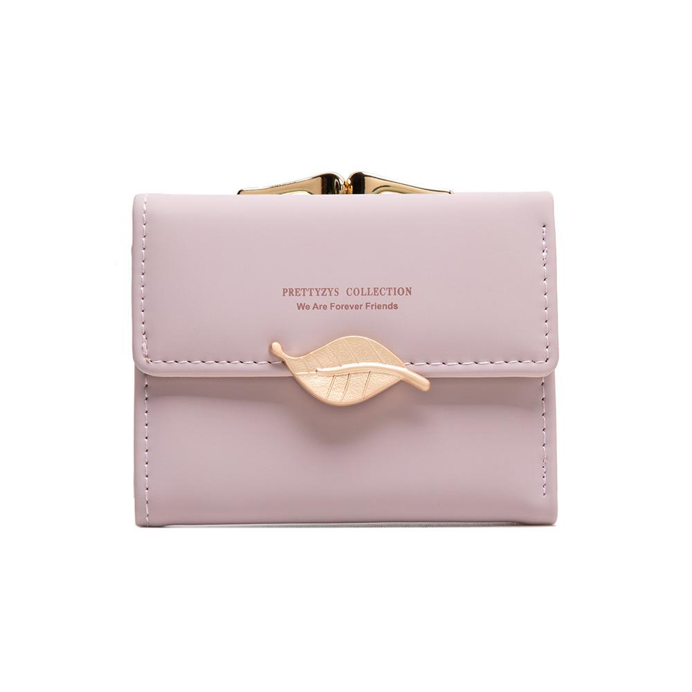 Wallet Women's Short PU Short Small Wallet with Large Capacity and Niche Women's Coin Purse