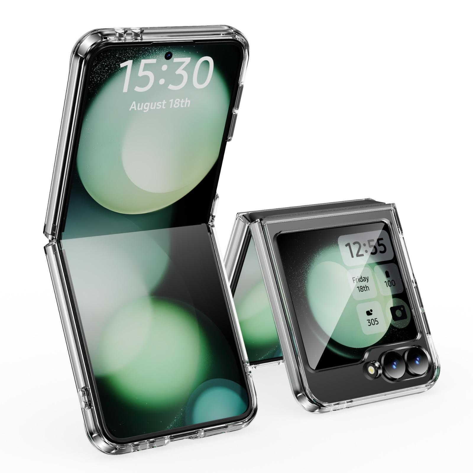 

Для чехла для мобильного телефона Samsung Z FLIP6 Четырехугольная противоударная защитная оболочка Складной прозрачный чехол для мобильного телефона S20 FE