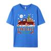 Cotton Unisex Christmas Squad Santa Three Golden Retro Tshirt Top Tshirts Oversized Casual Grahpic Tee Shirt