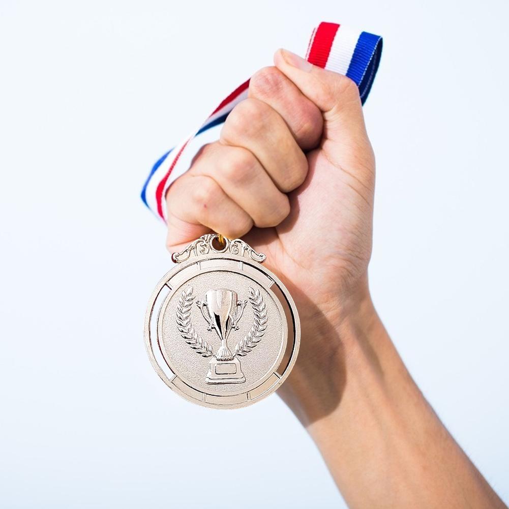 1-30 Winner Reward Gold Silver Bronze Award Medal with Neck Ribbon 1st 2nd 3rd Prize Medal for Sport Competition Prize for Kids