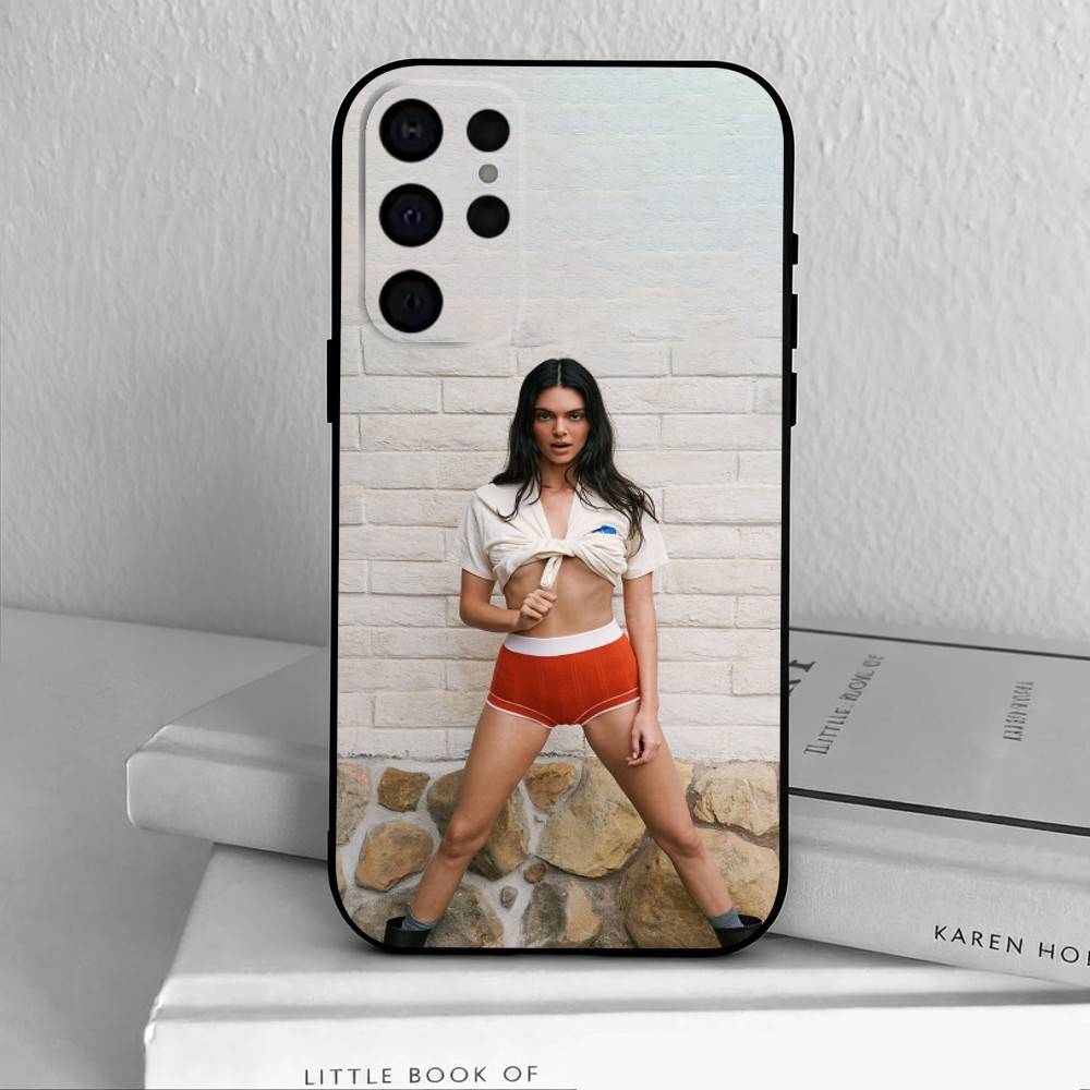 Model K-Kendall Nicole J-Jenner Phone Case For Samsung S25,24,23,22,30,21,10,9,Ultra,Plus,Lite,FE,4,5 G Soft Black Case