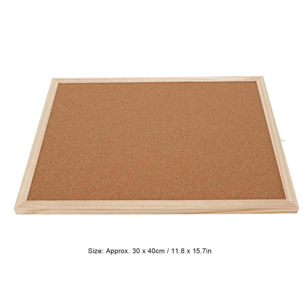 2Pcs Cork Boards 30X40Cm With Wooden Frame  Walls Decorative Hanging Pin Notice Memo Bulletin Board Cork Boards