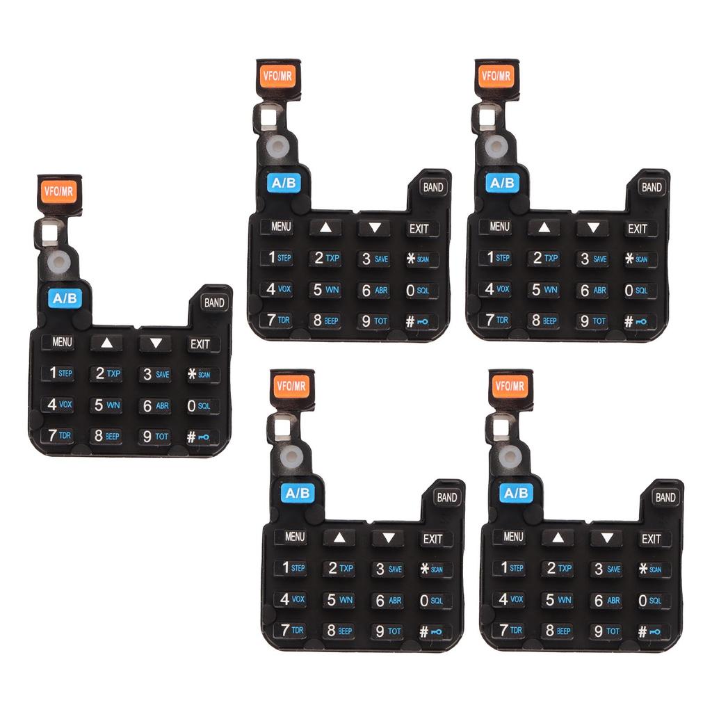5Pcs Walkie Talkie Numeric Keypad Keyboard for BAOFENG UV 5R UV 5RA UV 5RC UV 5RE BF F8HP UV 5RX3
