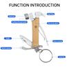 Portable Multi Tools Claw Hammer Lifesaving Hammer Knife Multi-Function Stainless Steel Pliers Emergency Claw Camping Equipment