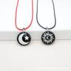 Luminous Sun Moon Couple Necklace Set Romantic Glow In The Dark Pendant Jewelry Gift For Women Men Friendship