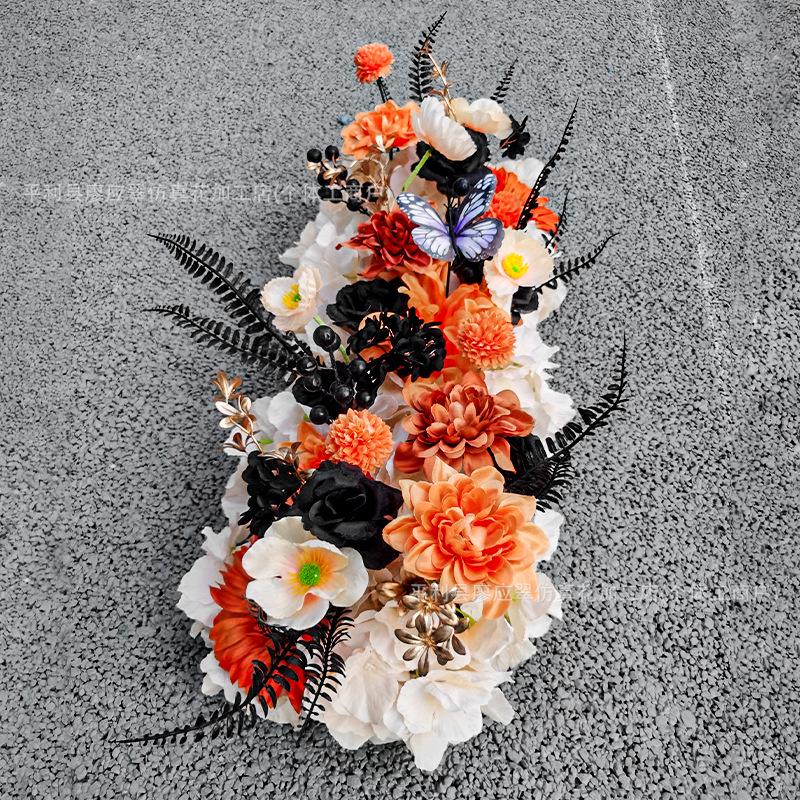 Autumn Color Artificial Flower Ball for Wedding and Event Decorations