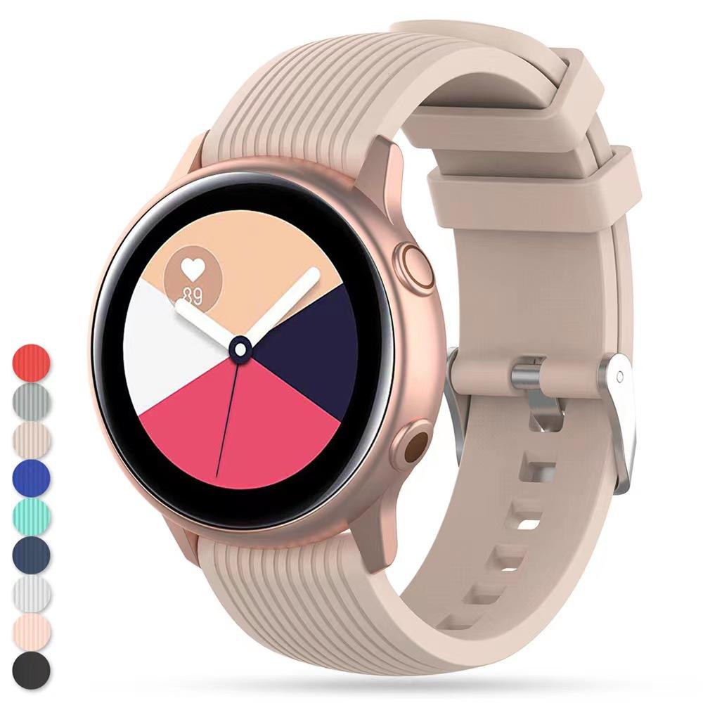 20mm 22mm Silicone Strap For Samsung Galaxy Watch 3/4/5/6/7/Active 2 44mm 40mm Sport Wristband for Huawei Watch GT5/GT4 3 2 Band