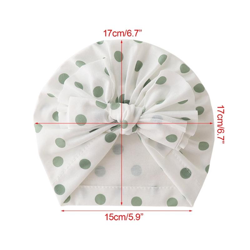 Baby Hat Unisex Newborn Muslin-Hat Big Bowknot Brimless Hat Infant Windproof Headwear Newborn Hat Spring Warm Headdress