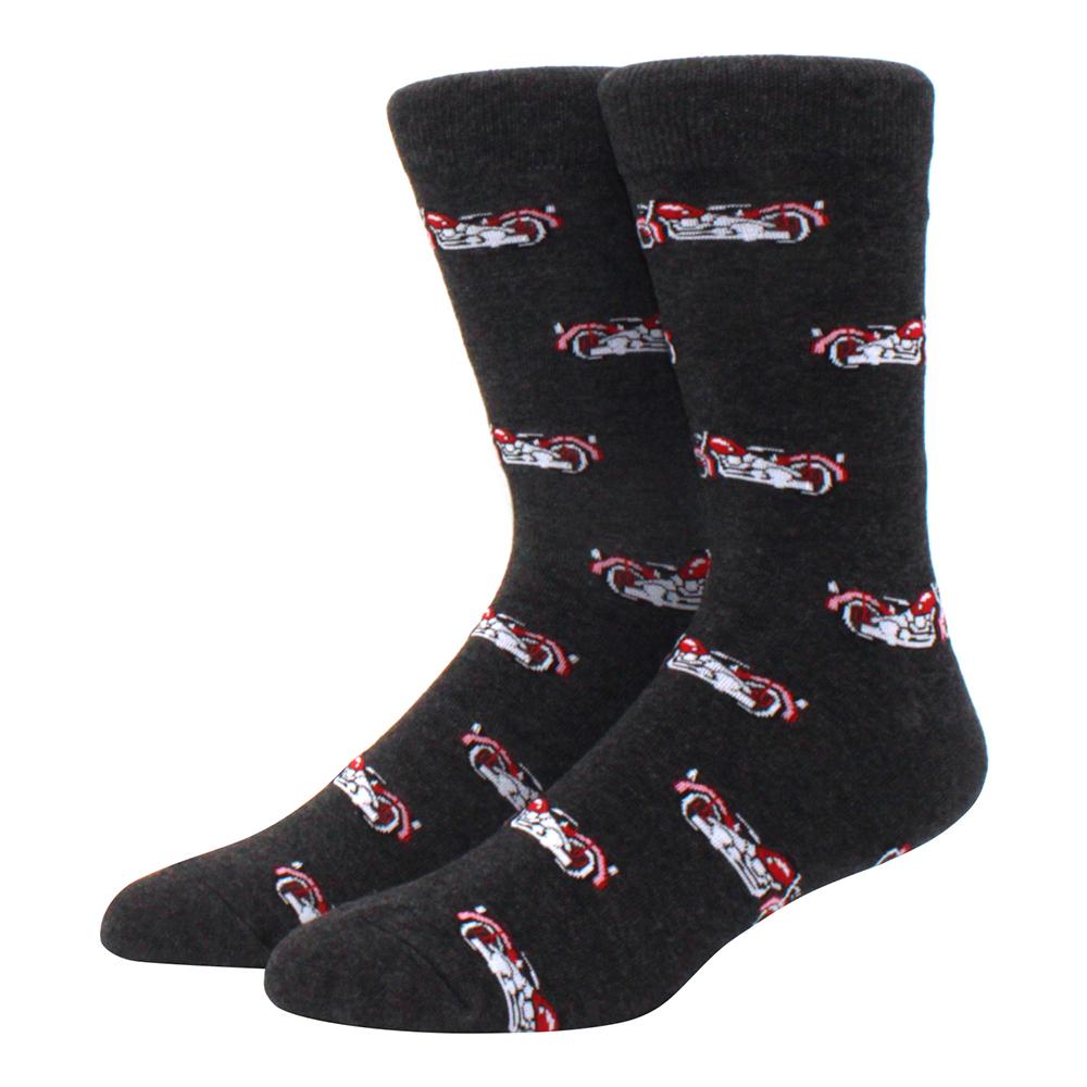 brand new men's socks colorful combed cotton crew socks Jacquard striped knee high socks for Funny men business casual dress