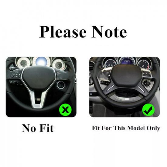 For 2012-15 Mercedes Benz ML W166 GL X166 Carbon Fiber Steering Wheel Cover Trim