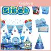 Stitch Theme Party Supplies Set Blue Lilo And Stitch Birthday Decorations