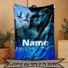 Custom Name Personalized Avatar Print Blanket, Home Decor, Bedroom, Sofa, Camping, Couch, Gifts for Birthday ChristmasEnthusiasts