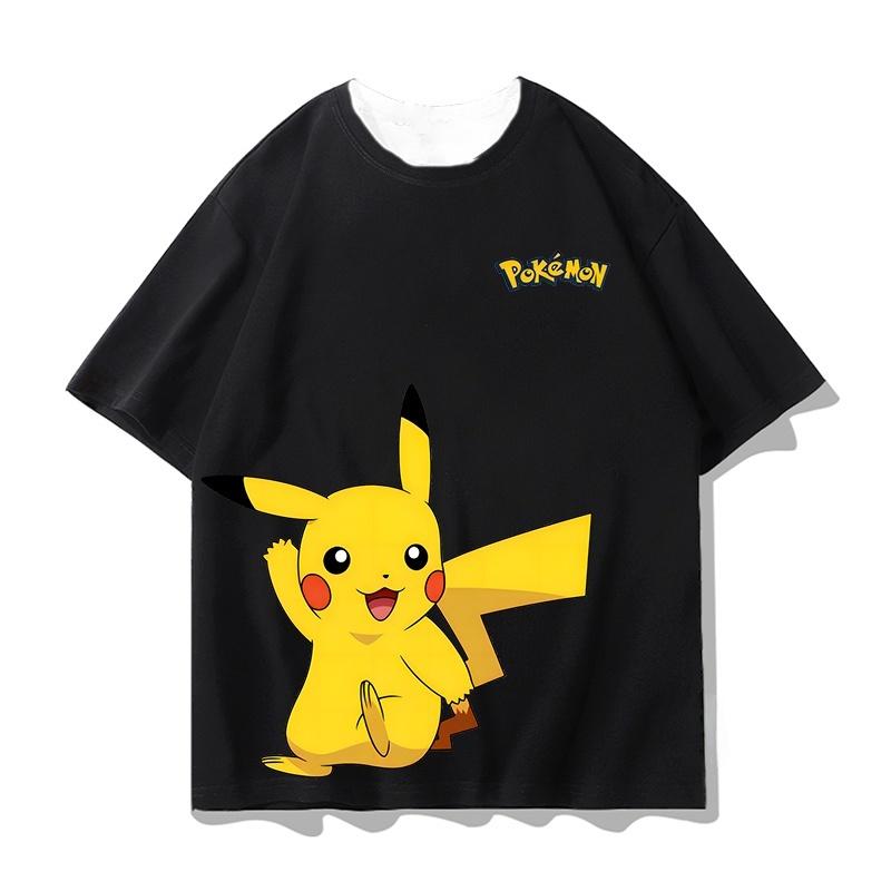 

Літні чоловічі та жіночі футболки з графічним принтом Пікачу в стилі Y2k, вінтажні, для спортзалу, з коротким рукавом, повсякденний вуличний одяг, топи S