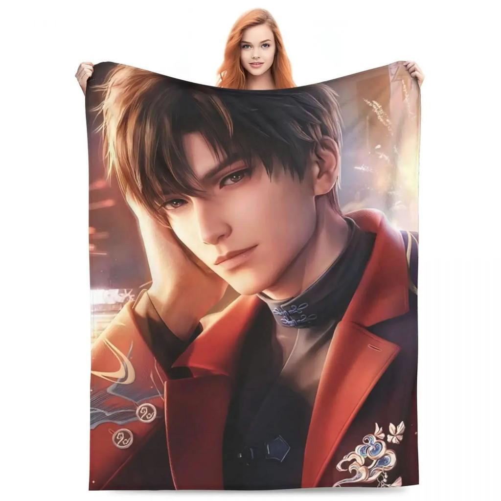 Zayne Love And Deepspace Super Warm Plush Throw Blanket for Couch Chair Bed Aesthetic Flannel Bedspread Decorative Cover