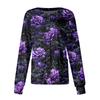 Women's Halloween Printed Casual Long-sleeved Single-breasted Work Uniform Cardigan Top