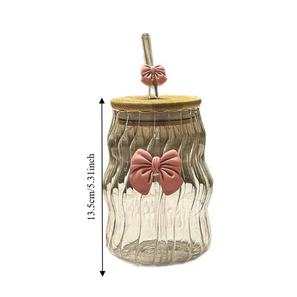 Mit Strohglasbecher mit Deckel Wellendesign Saftbecher Valentinstagsgeschenk Kaffeetasse Milchbecher