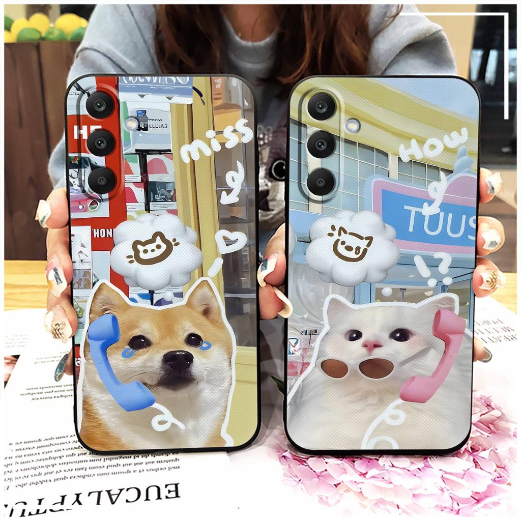 Fashion Design Cartoon Phone Case For Samsung Galaxy A17 Protective Back Cover Anti-dust Couple Cute Phone Pouch Durable