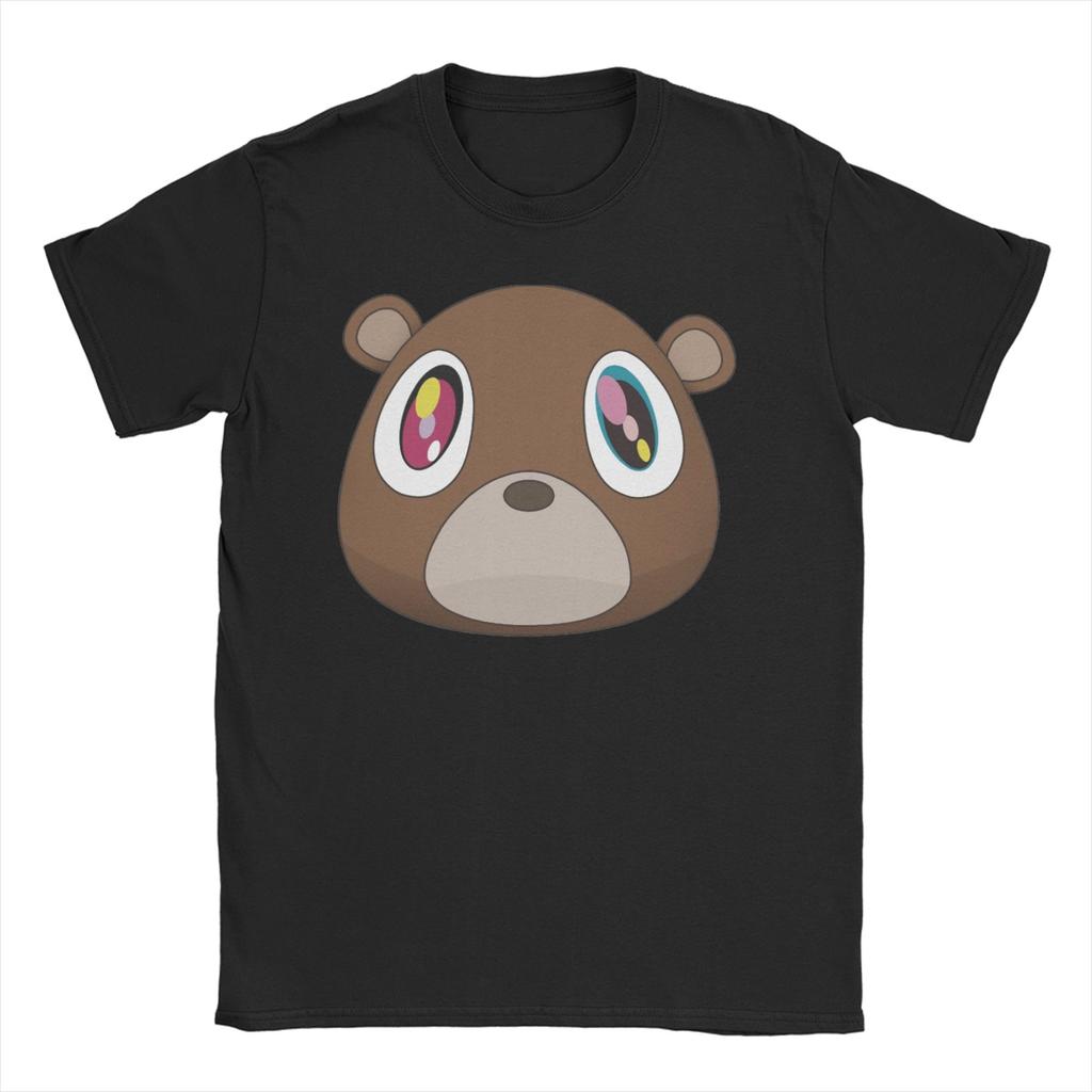 Kanye West TShirt for Unisex Women Cute Bear Novelty Pure Cotton Tee Shirt Round Collar Short Sleeve T Shirts Gift Idea Clothing
