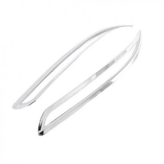For Kia K5 Optima 21-2024 Glossy Chrome Rear Fog Light Lamp Frame Trim 2PCS