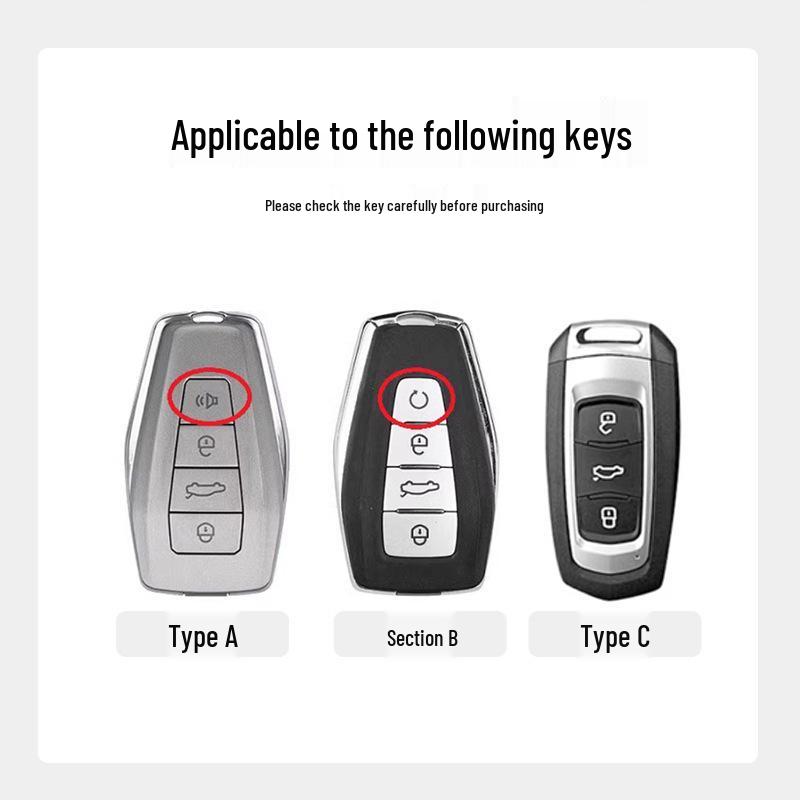 Geely Emgrand Key Case for Xingrui, L Boyue PRO, Xingyue L, L7/L6, Binyue with Metal Buckle