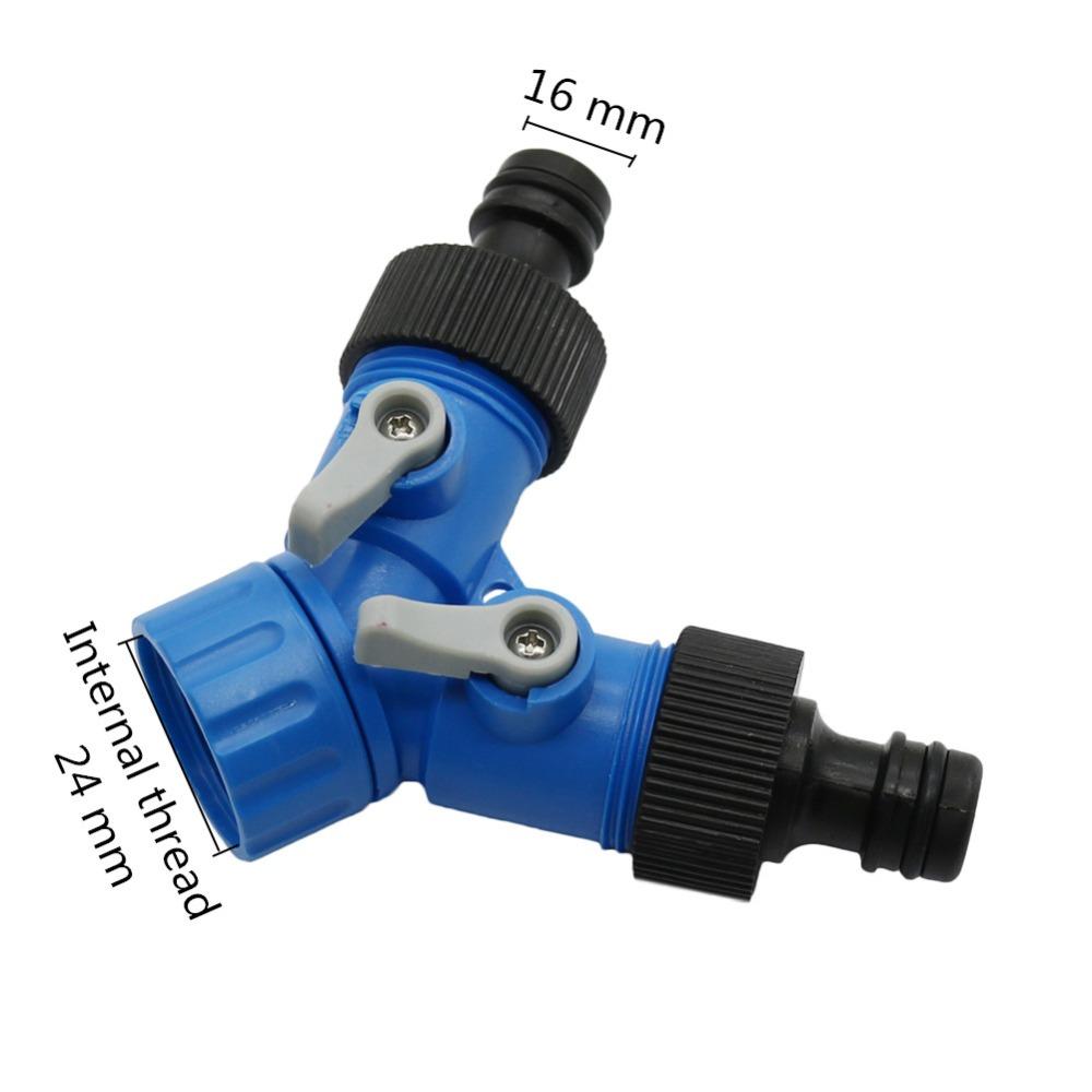 3/4'' Female Thread Shunt Valve Y-Shaped Quick Connector Agriculture Hose Fittings  Water Splitter Car Washing Water Controller