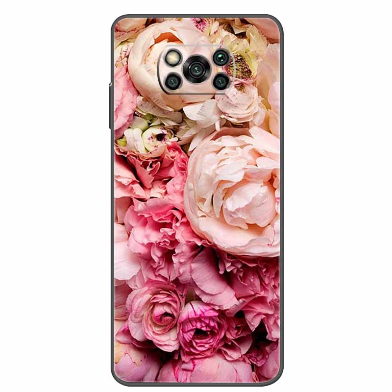 Case For POCO X3 Pro Soft Silicone TPU Black Bumper Cover For Xiaomi Poco X3 NFC Phone Back Cases PocoX3 X 3 X3Pro Cat Cartoon