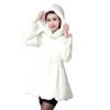 New women's imitation mink coat slim fit and warm hooded imitation fur coat women's medium and long