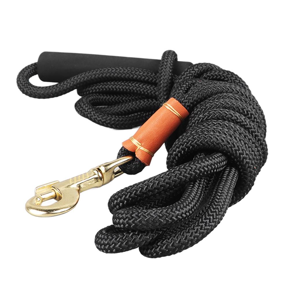 Dog Leash Nylon Extended Strong Load Bearing Capacity Dog Traction Rope with Soft Handle for